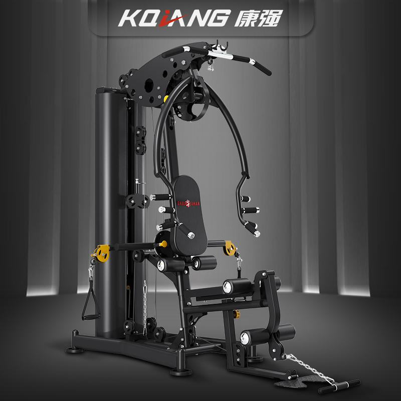 康強(qiáng) 綜合訓(xùn)練器BK179多功能輕商用組合健身器材鑄鐵配重小飛鳥(niǎo)健身器材 BK179黑色90公斤鑄鐵配重